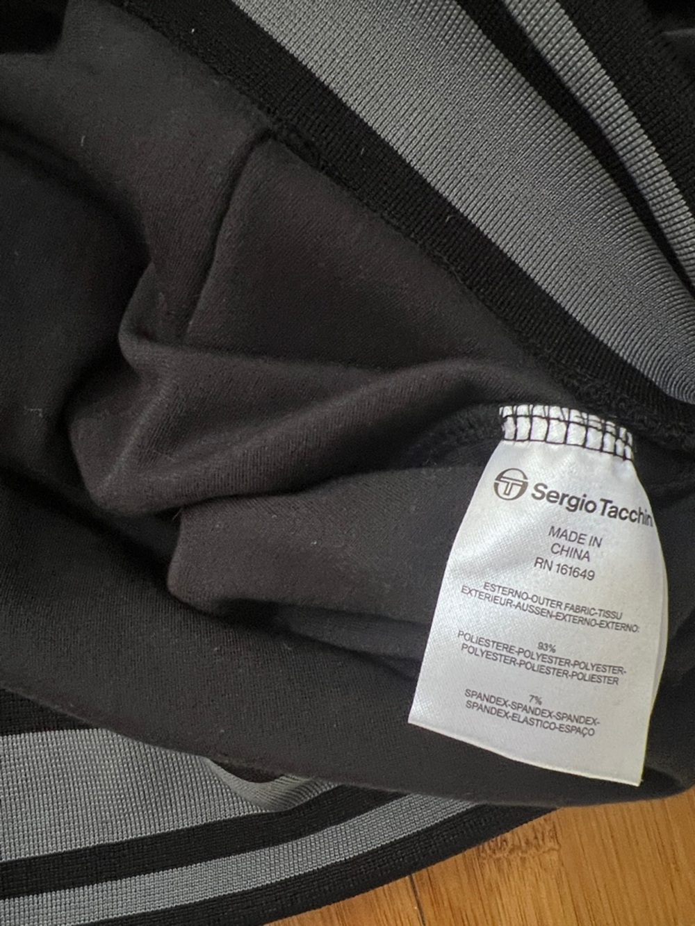 Sergio Tacchini Viaggioa Track Jacket- pants set suit Black Beauty large 31” in - Picture 8 of 11